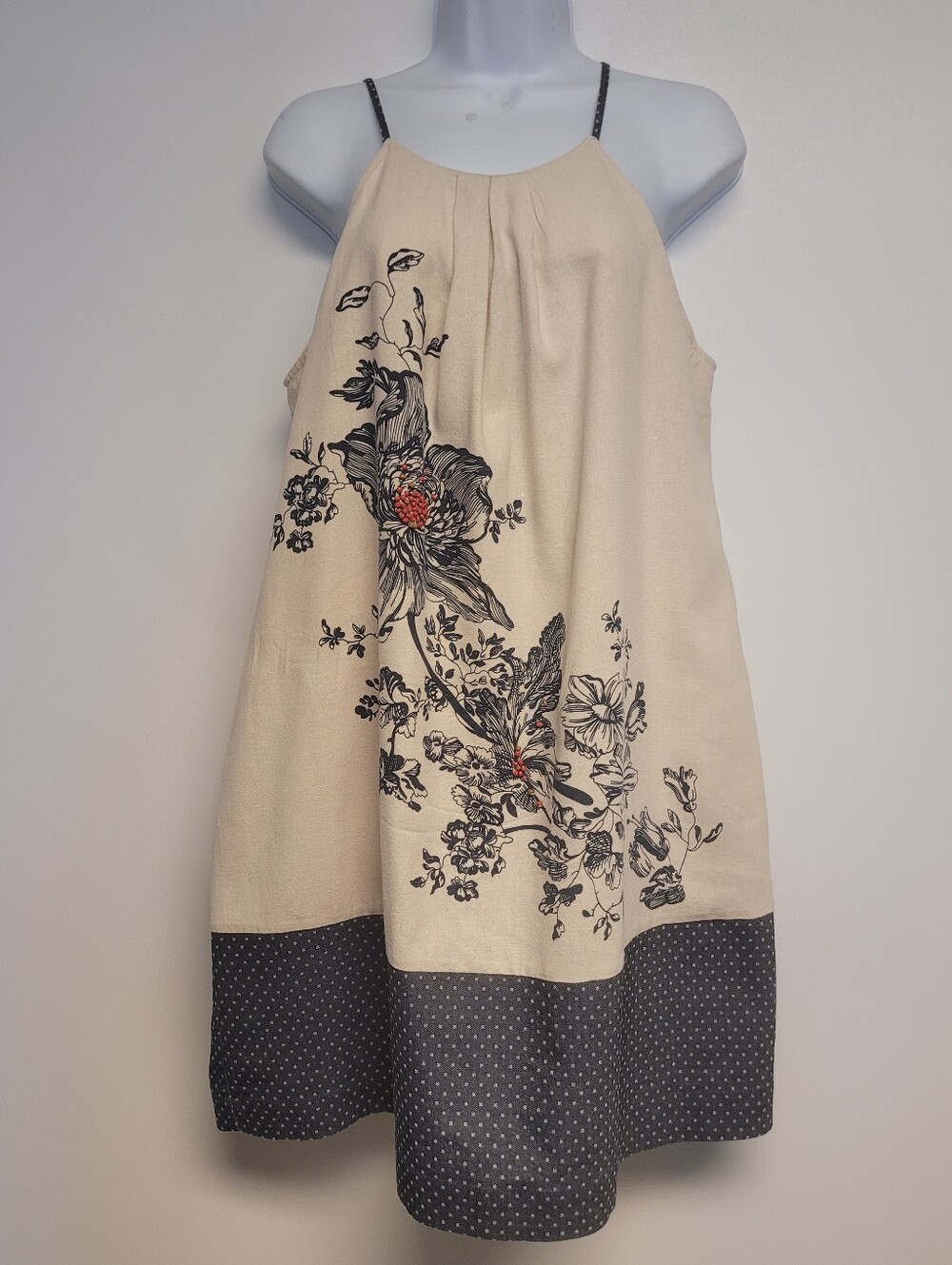 Antropologie Sava Silk Halter Dress Floreat Size 8 - Picture 3 of 9
